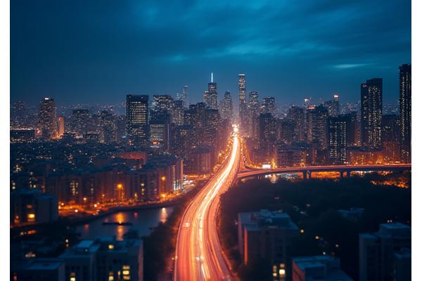 ユーザーがiPhone 15 Pro Maxで撮影した夜景の写真